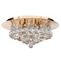 Deckenleuchte 3404-4go Hanna - Goldfarben, KONVENTIONELL, Glas/Metall (35/18cm)