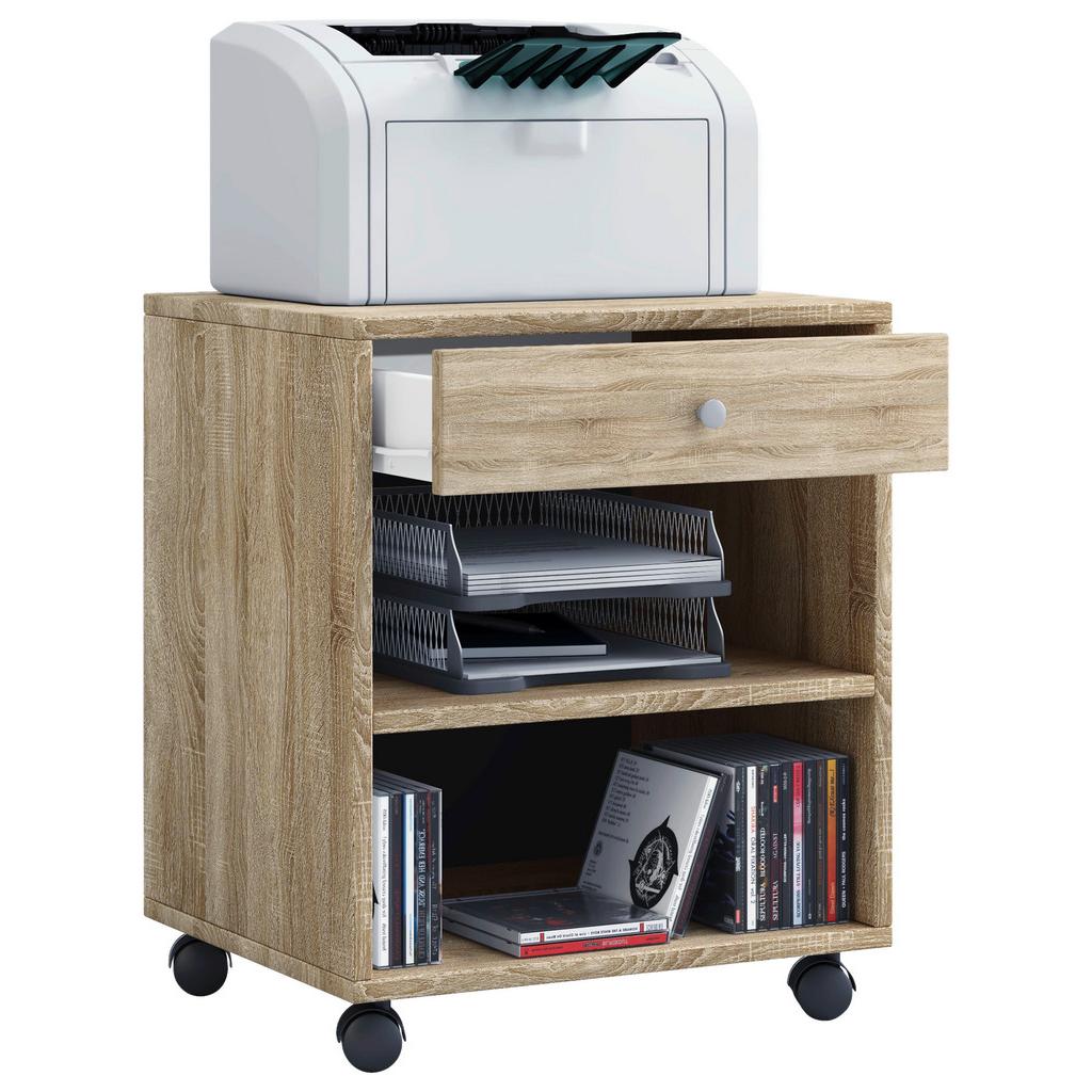Rollcontainer Eiche Dekor Salda BHT: 45x54x38 cm