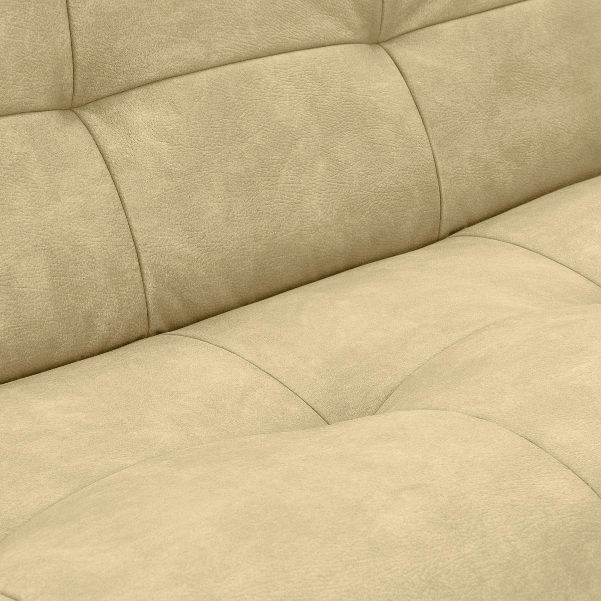 Ecksofa Giselle Beige - Beige, Trend, Textil (185/390cm) - Livetastic