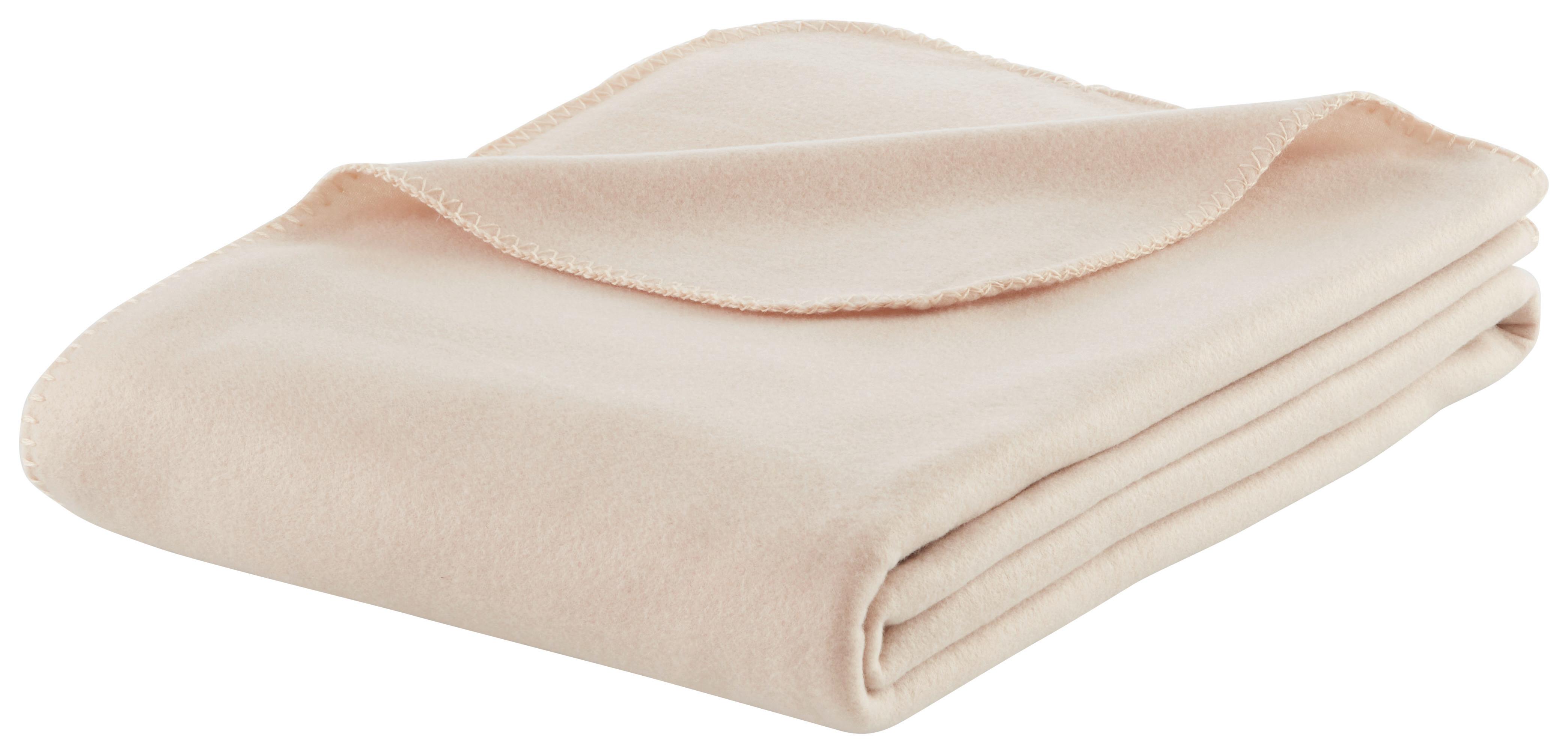Fleecová deka Felicity, 140/200cm, béžová - béžová, Konvenční, textil (140/200cm) - Modern Living