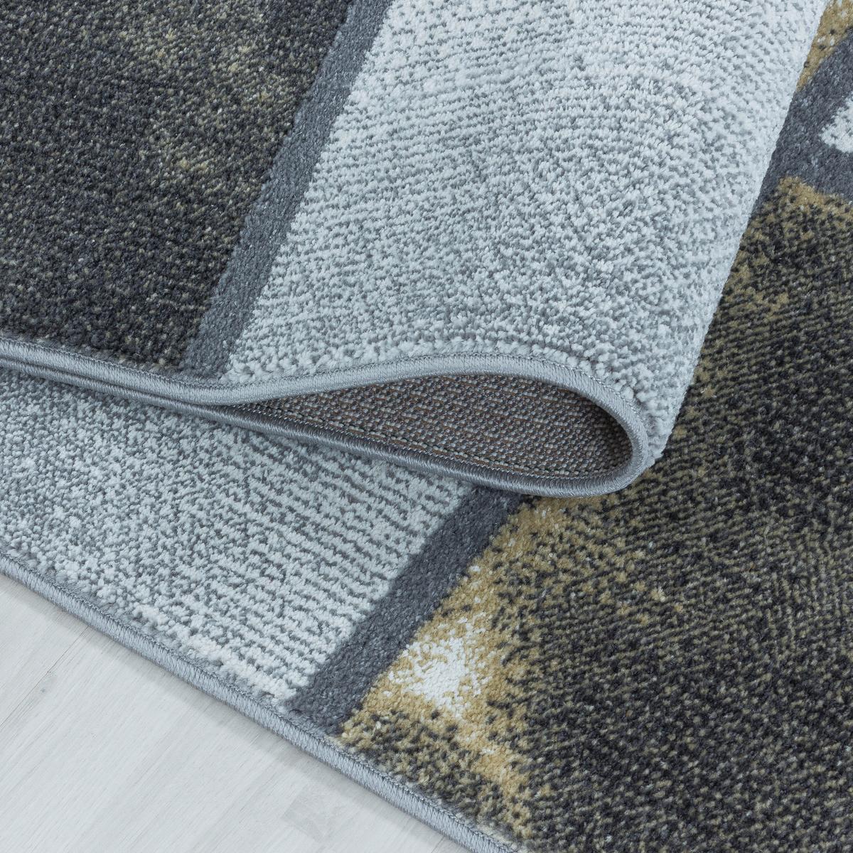 Webteppich Gelb/Grau Naturfaser Ottawa 140x200 cm - Gelb, Design, Textil (140/200cm)