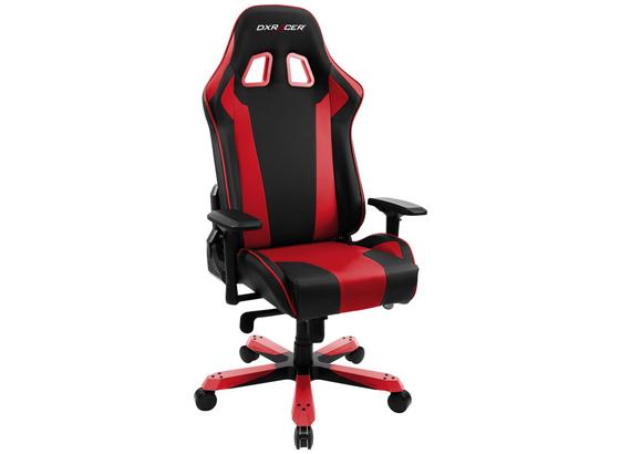 Gamingstuhl DX Racer King 06 Schwarz/Rot - Rot/Schwarz, MODERN, Kunststoff/Textil (80/131-141/80cm) - Dxracer Gamingstuhl DX Racer King 06 Schwarz/Rot - Rot/Schwarz, MODERN, Kunststoff/Textil (80/131-141/80cm) - Dxracer