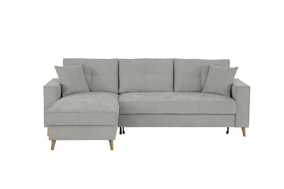 Ecksofa Bergen Dunkelgrau S: 257 Cm - Dunkelgrau, Design, Textil (257/159cm) - MID.YOU
