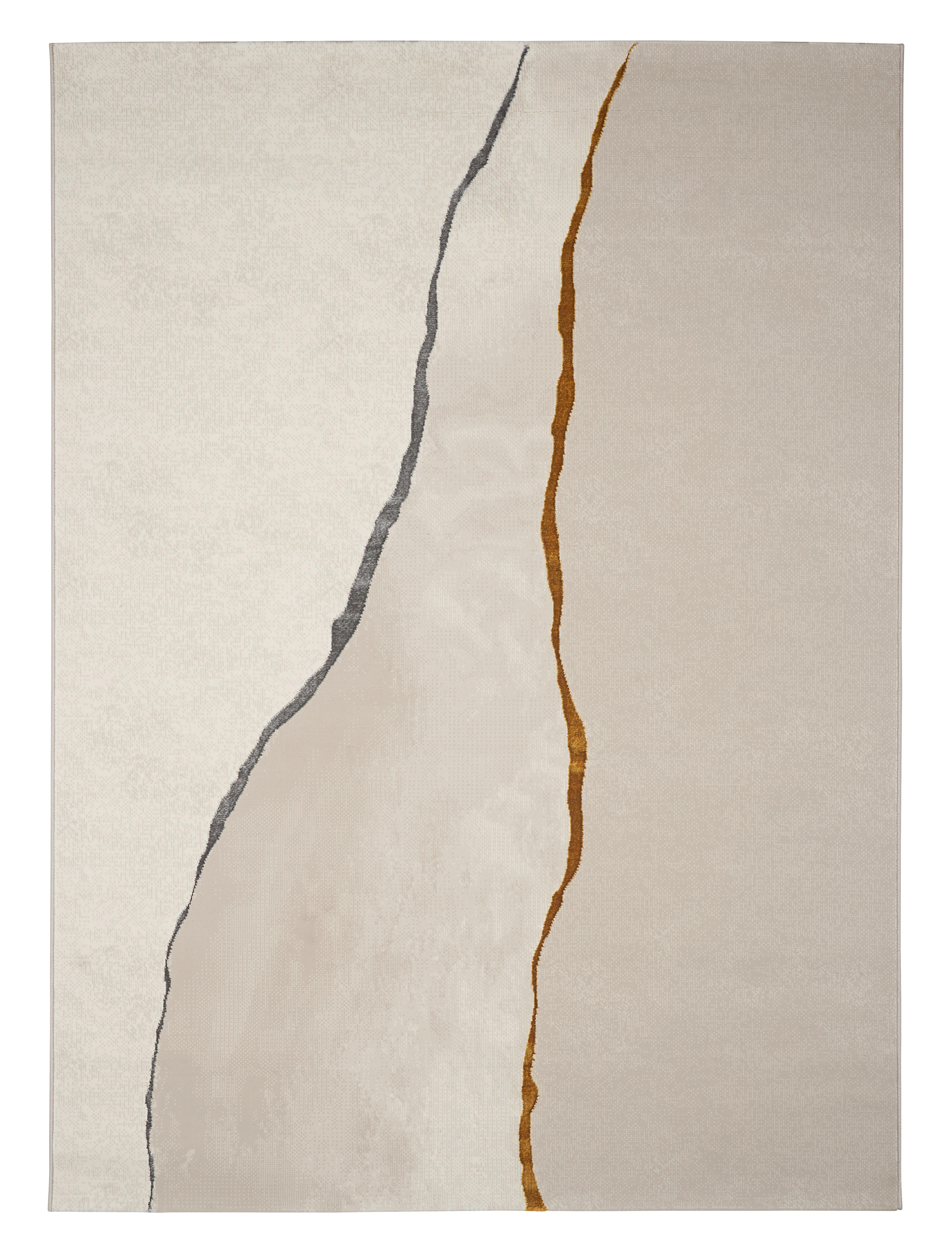 Webteppich Conrad - Creme, ROMANTIK / LANDHAUS, Textil (80/150cm) - James Wood