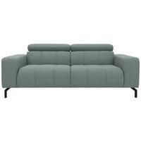 2-sitzer-sofa Cunelli Türkis Webstoff - Schwarz/Hellblau, Design, Textil (208/79/104cm) - MID.YOU