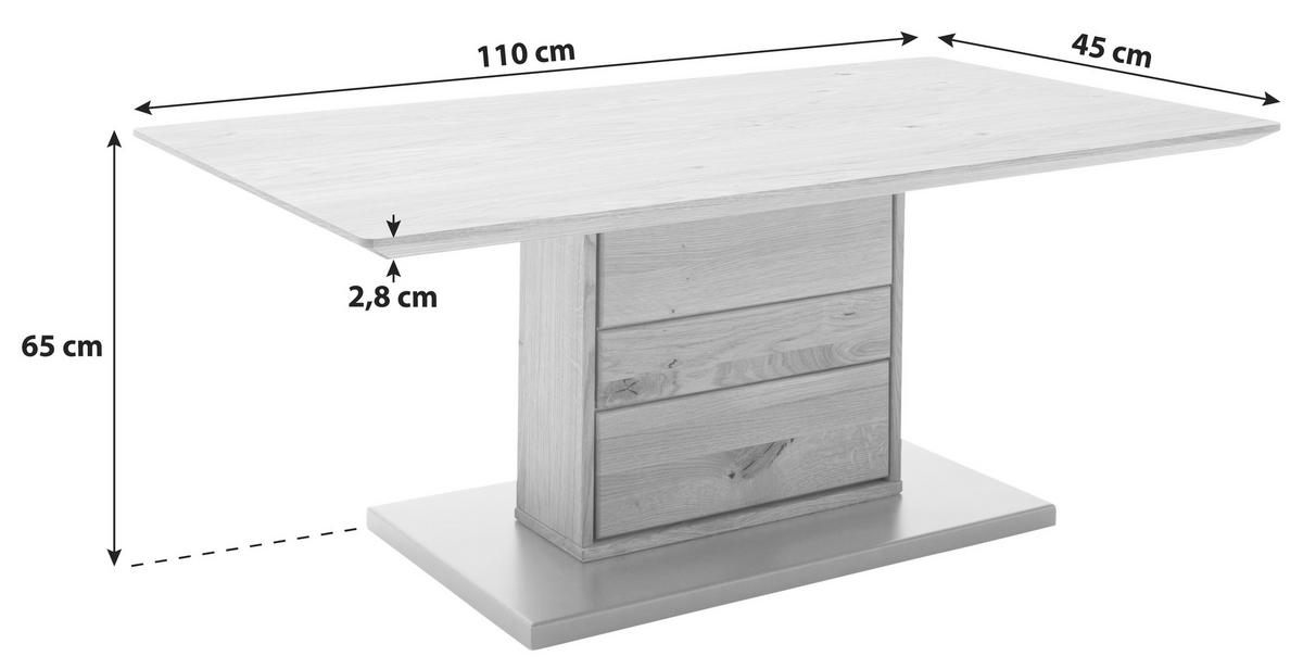 Couchtisch Como Wildeiche - Wildeiche, Natur, Holz/Holzwerkstoff (110/45/65cm) - MID.YOU
