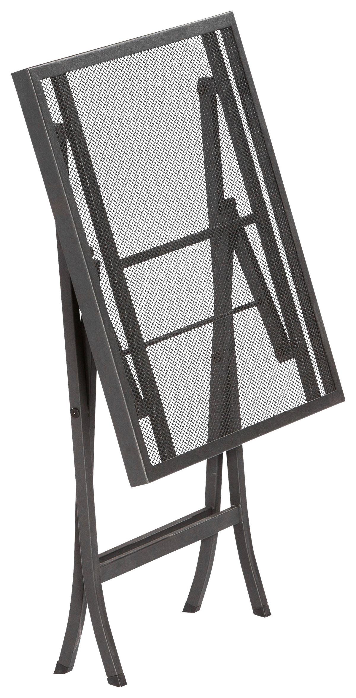 Balkonset Samos Set 3tlg. - Graphitfarben, MODERN, Metall - Gardenson