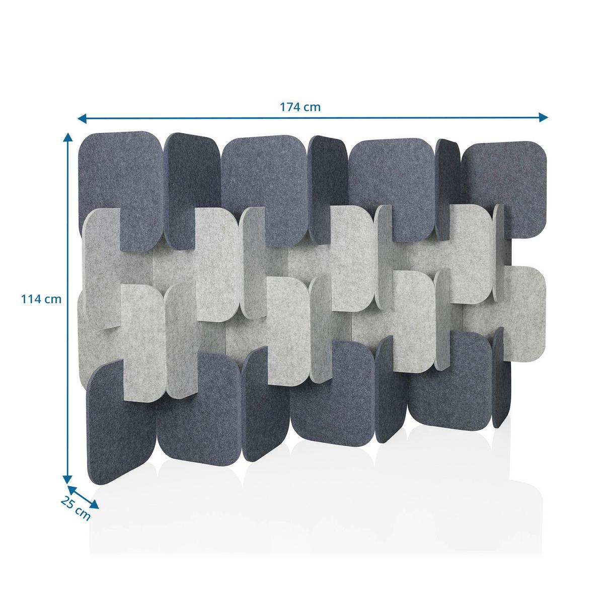 TRENNWAND Flexmiut Anthrazit B: 174cm - Anthrazit, MODERN, Textil (174/114/25cm) - MID.YOU