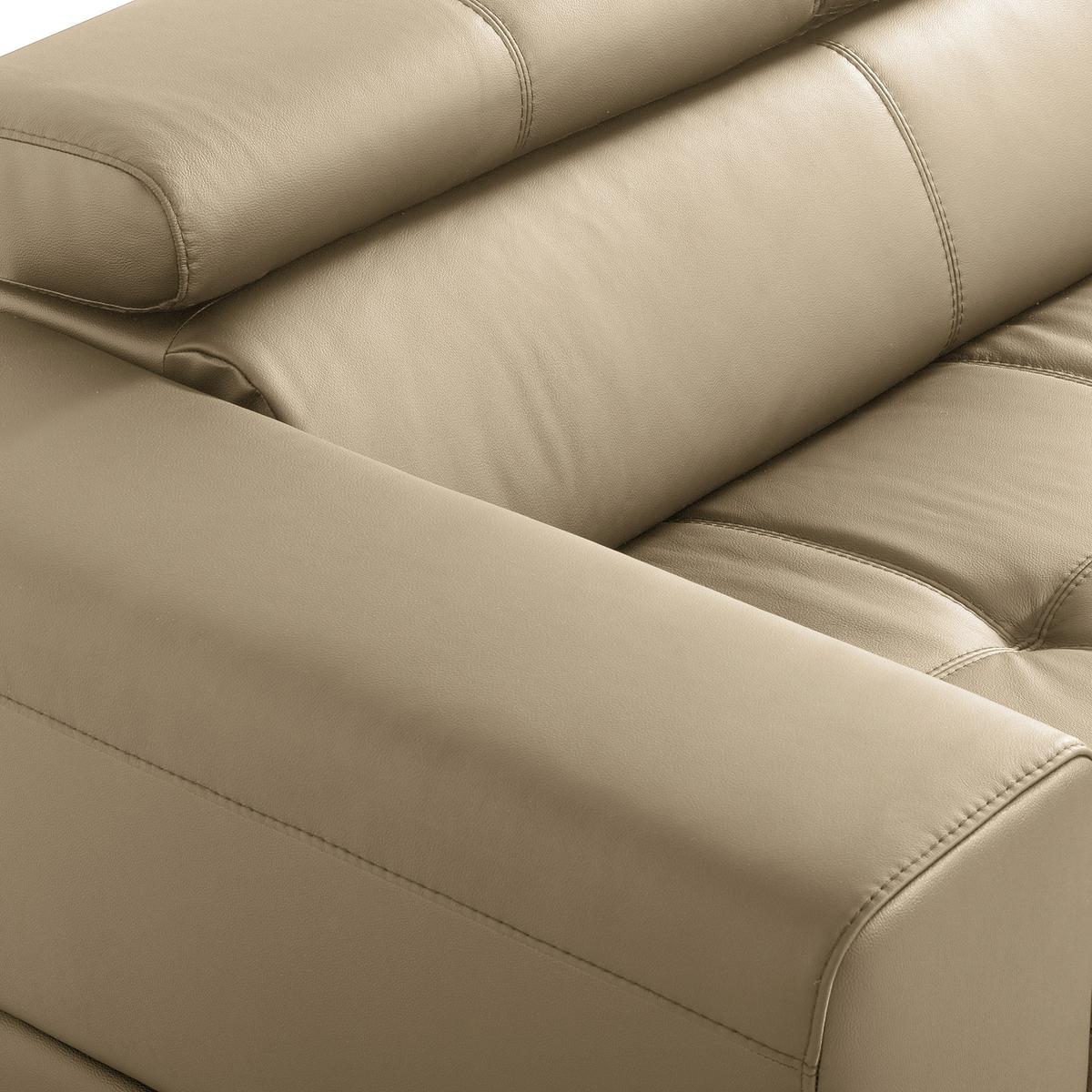 Ecksofa Torino Teilleder Hellgrau 247x173 - Hellgrau/Schwarz, Design, Leder/Textil (247/173cm) - Livetastic