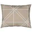 Satin Beettwäsche 140x200 cm Chalene Baumwolle Taupe - Taupe, ROMANTIK / LANDHAUS, Textil (140/200cm) - James Wood