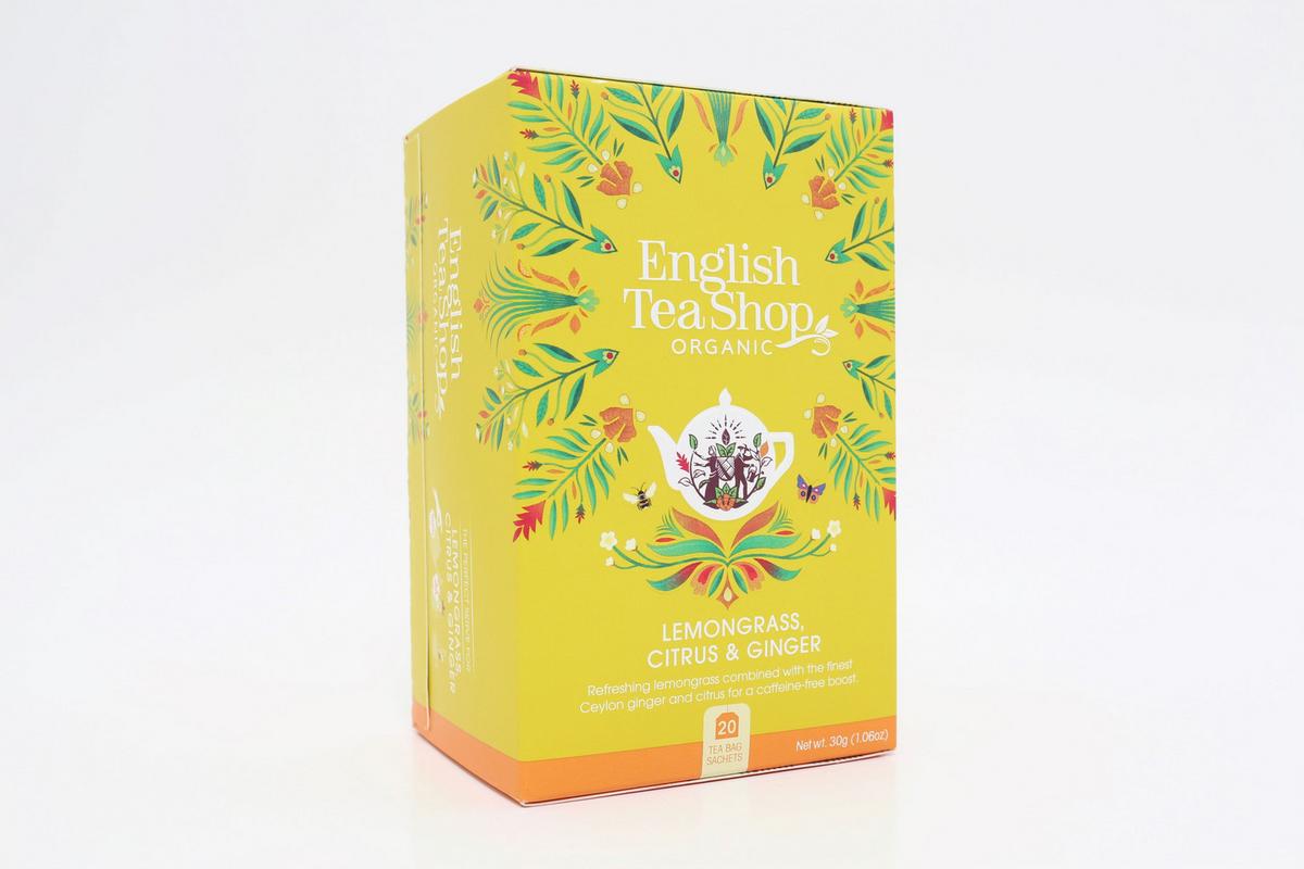English Teashop Organic Citromfű Gyömbér&citrom Tea - sárga, Basics