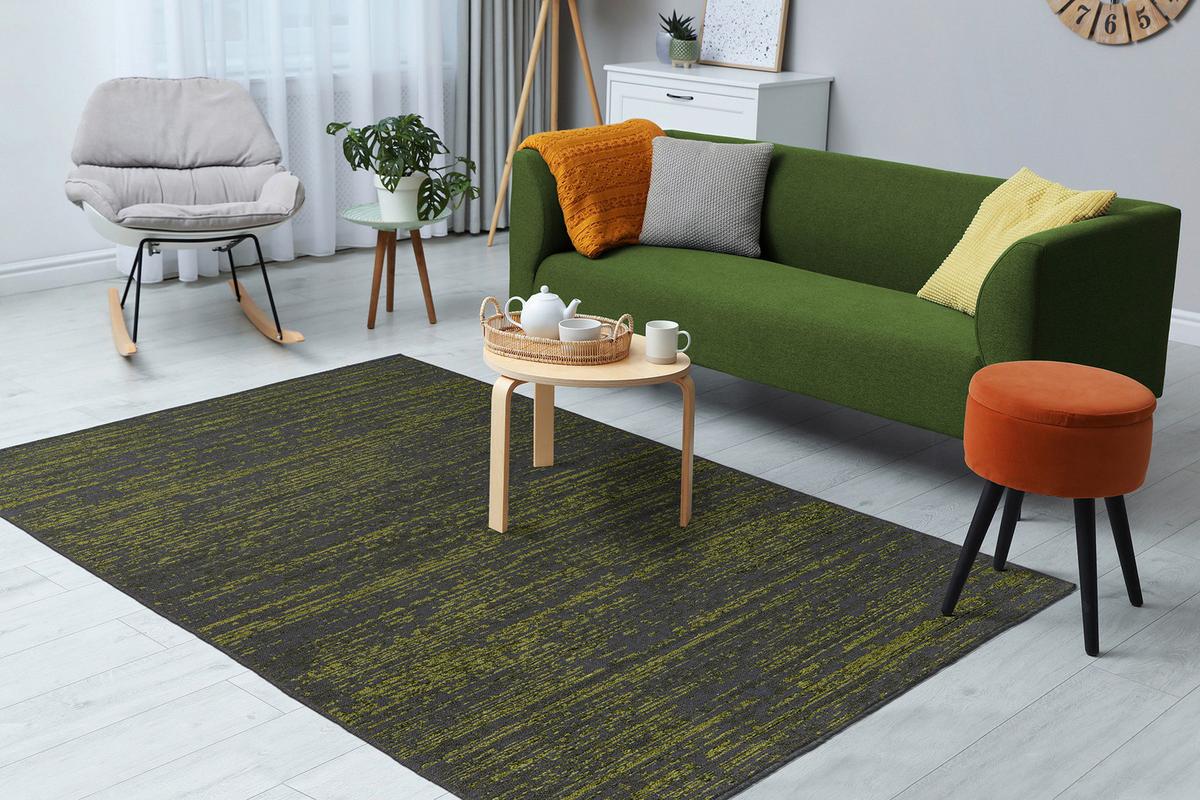 Teppich Grün Kalevi 100 120x170 cm Naturfaser - Grün, KONVENTIONELL, Textil (120/170cm)