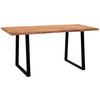 Schreibtisch Wl7.262 - Schwarz/Akaziefarben, MODERN, Holz/Metall (140/80/76cm) - MID.YOU