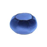 Pouf Taj Mahal Dxh: 65x35 Cm Samt Blau Mit Reißverschluss - Blau, MODERN, Textil (65/35/65cm) - Kayoom