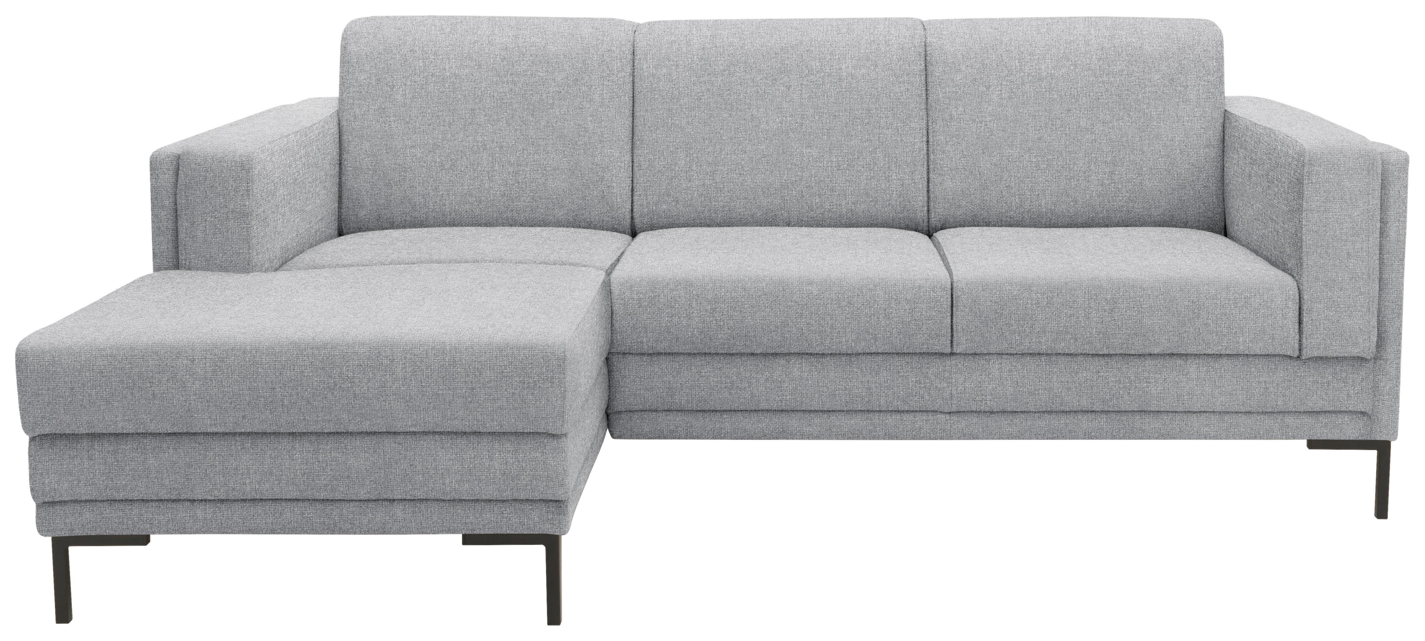 Ecksofa Looks Vii - Silberfarben/Schwarz, Design, Textil (214/146cm) - LOOKS by W.Joop