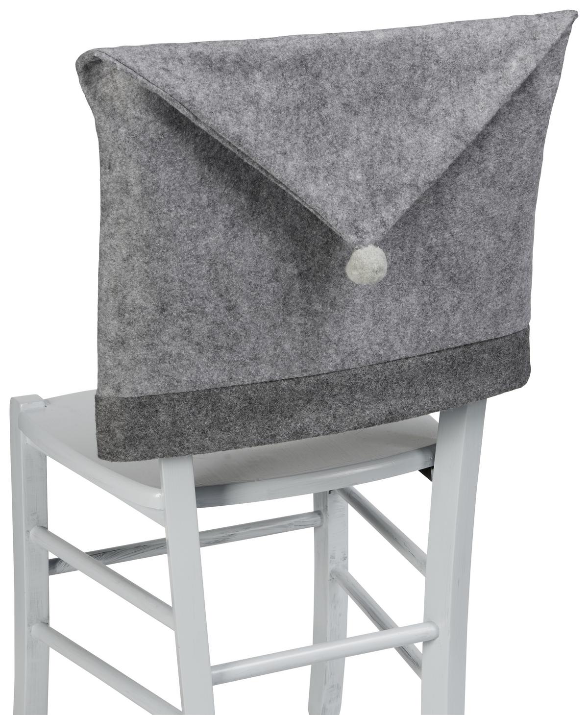 POVLAK NA ŽIDLI X-MAS, 40/60cm, červená - šedá/bílá, textil (40/60cm) - Modern Living