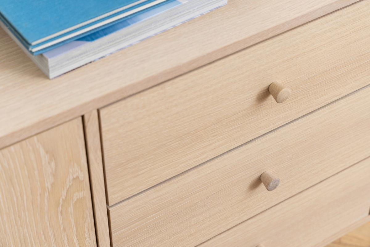 Sideboard 160 Cm Aston, Echtholzfurnier Eiche - Eichefarben, MODERN, Holz (160/75/40cm) - MID.YOU