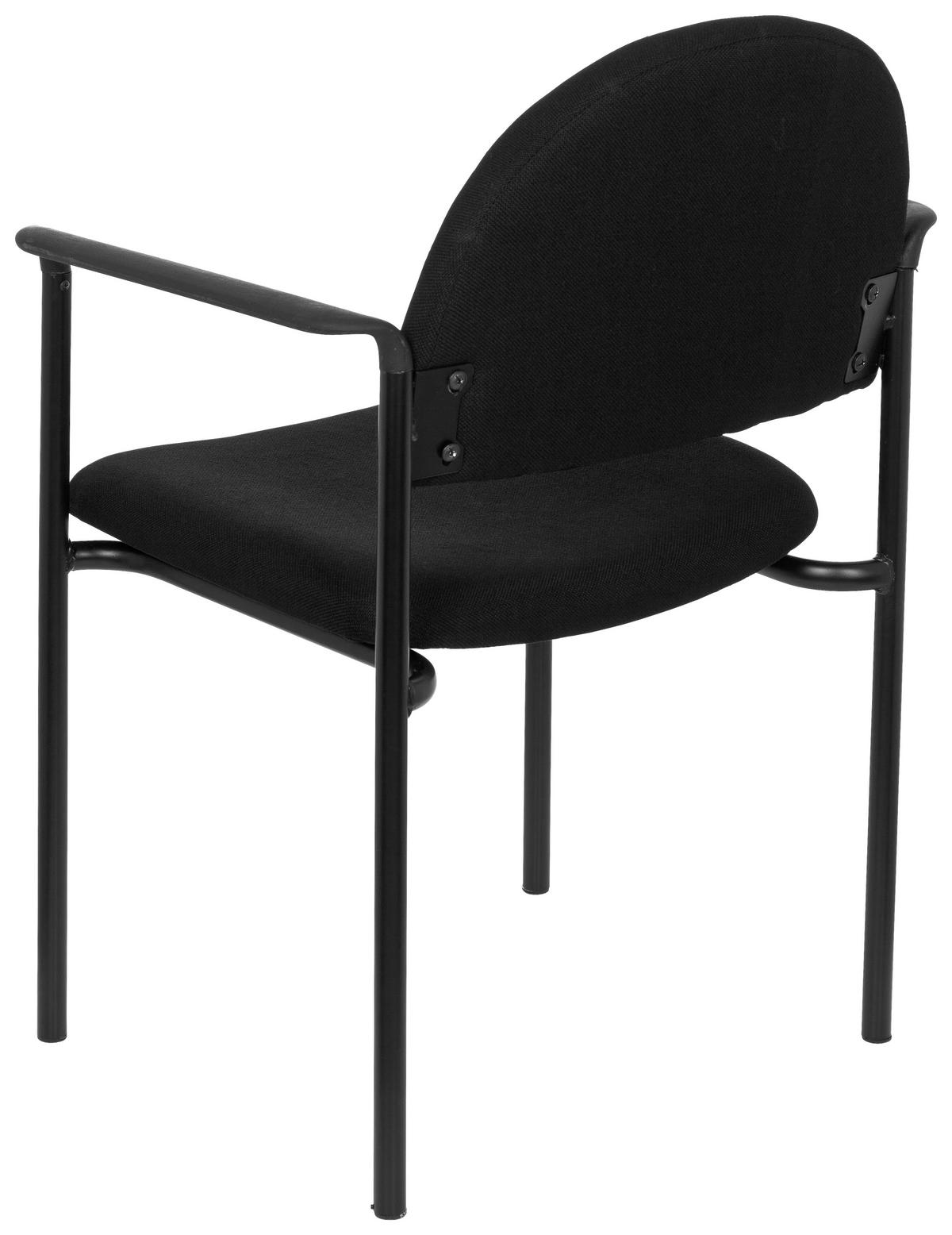 Besucherstuhl Xt 700 Schwarz Bis 120 Kg - Schwarz, Basics, Kunststoff/Textil (55/84/42cm) - MID.YOU