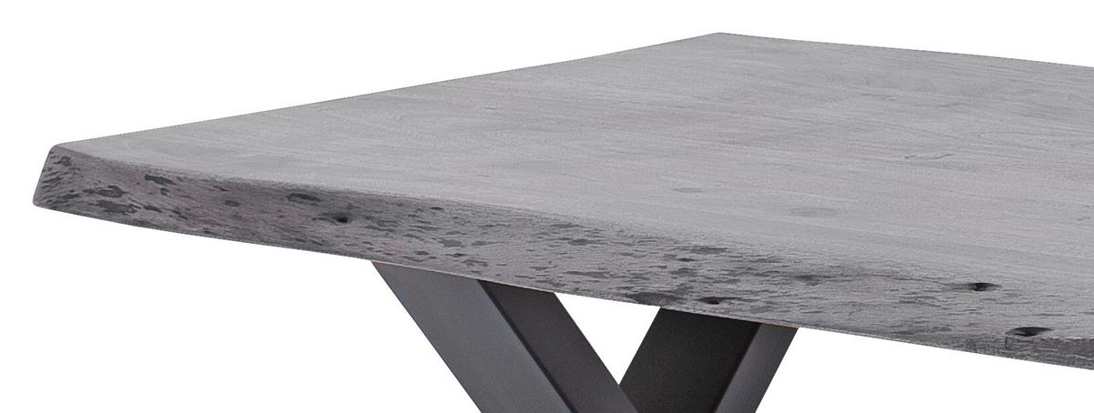 Couchtisch Holz Massiv Cartagena Grau/Anthrazit - Anthrazit/Grau, MODERN, Holz/Metall (110/45/70cm)