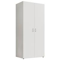 Drehtürenschrank 81cm Joe Weiß - Weiß, Basics, Holzwerkstoff (81/177/51cm)
