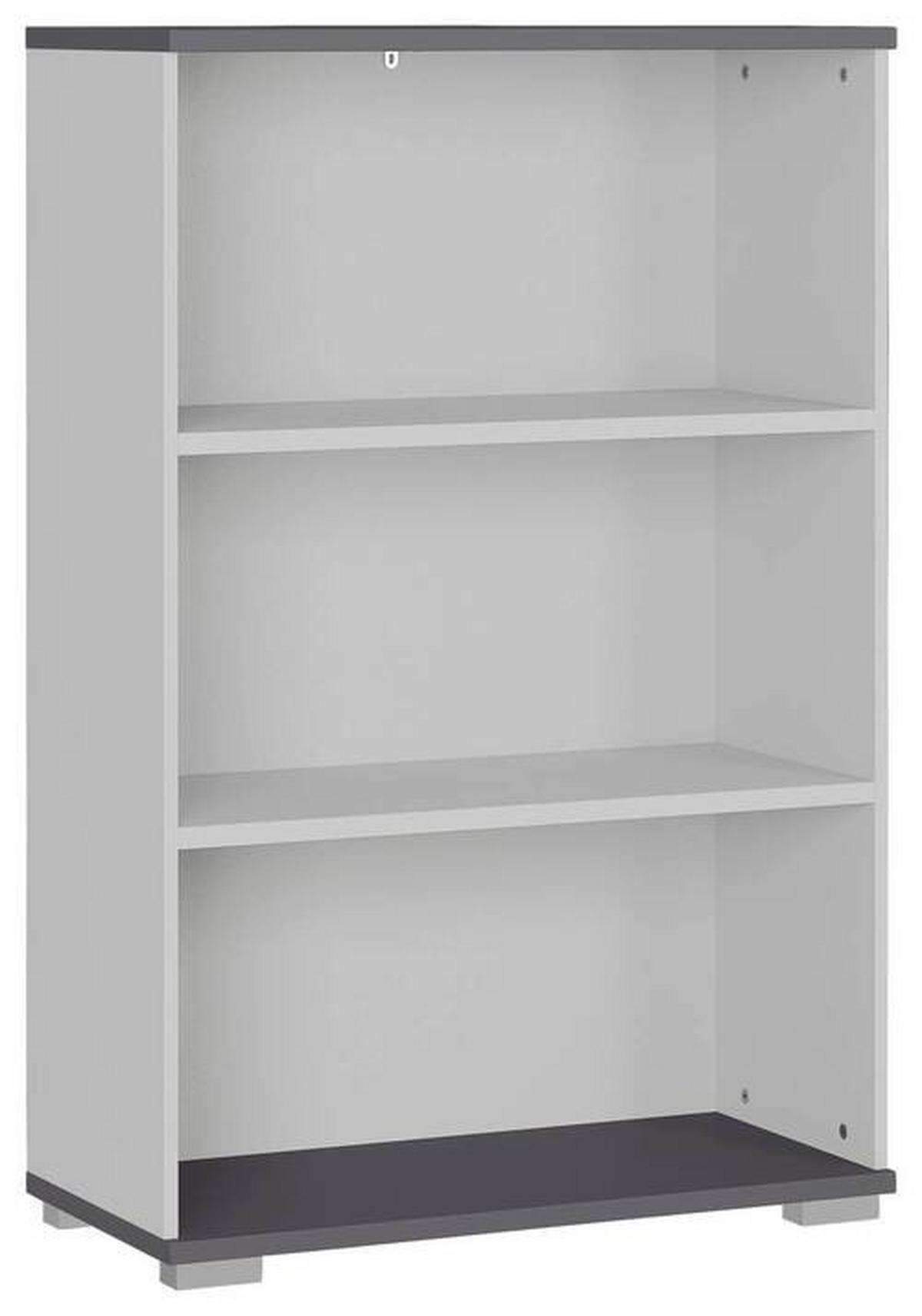 Aktenregal Gw-Profi Graphitfarben/Grau B: 80 cm - Silberfarben/Graphitfarben, KONVENTIONELL, Holzwerkstoff (80/123/40cm) - Germania