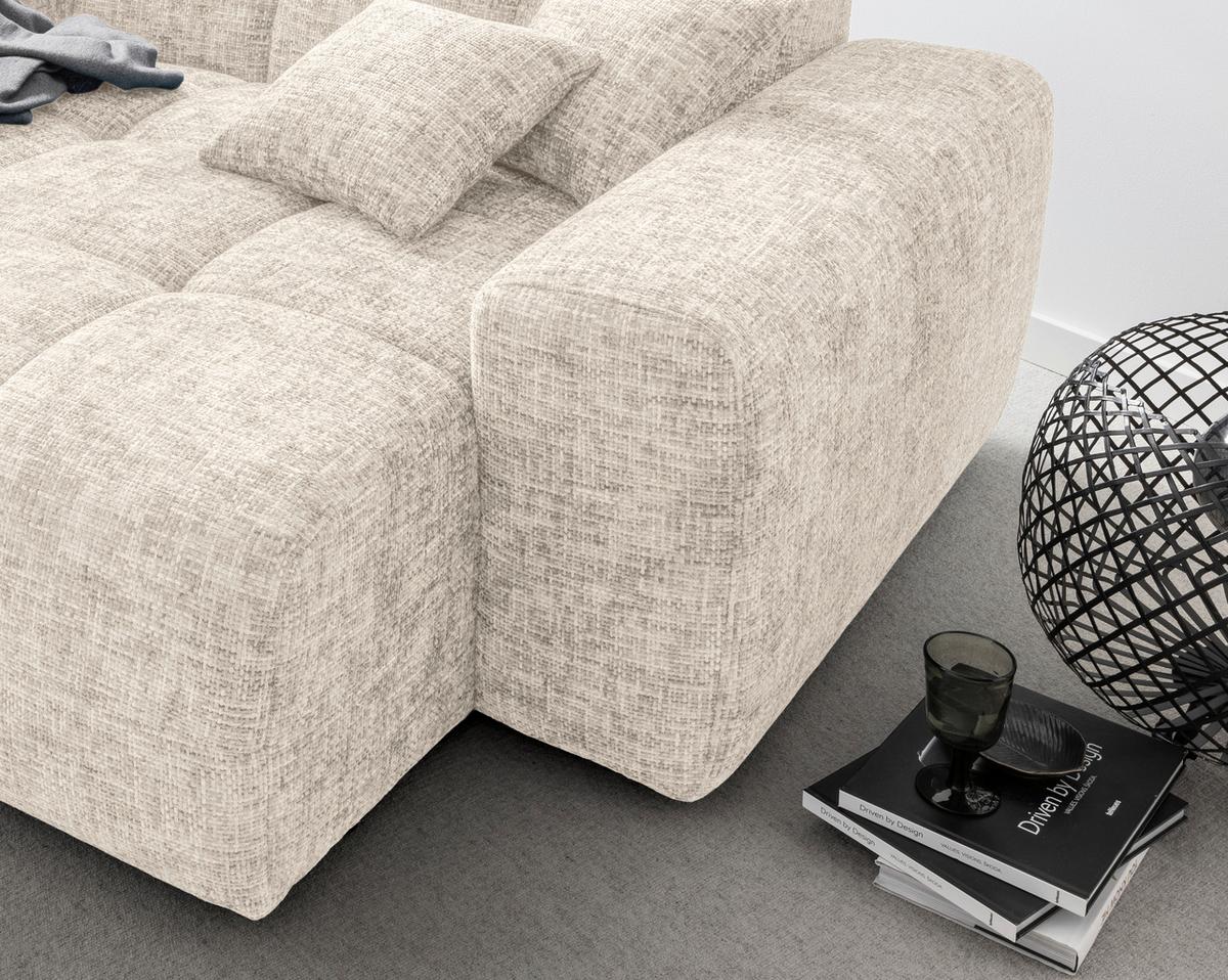 XXL-Sessel Bosco, Creme B: 181 cm - Creme, MODERN, Textil (181/87/155cm) - Livetastic