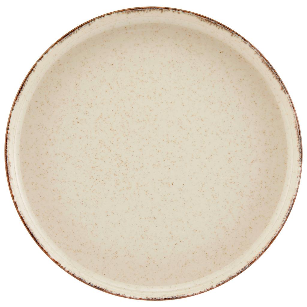 Dessertteller Porzellan Rund, Beige Sonora Ca. 19 Cm