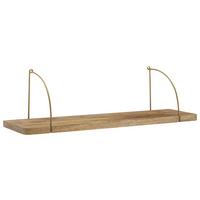 Wandregal Wl6.596 Braun B: 80 cm - Braun, Basics, Holz (80/25/22cm) - MID.YOU