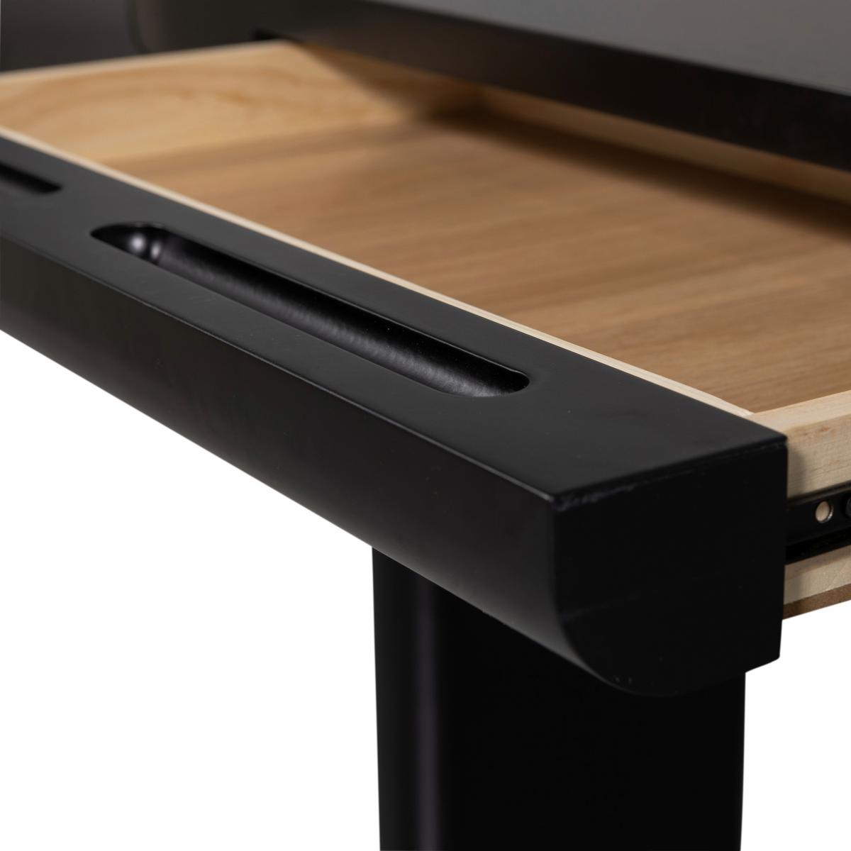 Beistelltisch Mael Schwarz L: 120 cm - Schwarz, Design, Holzwerkstoff (120/50/75cm) - Livetastic