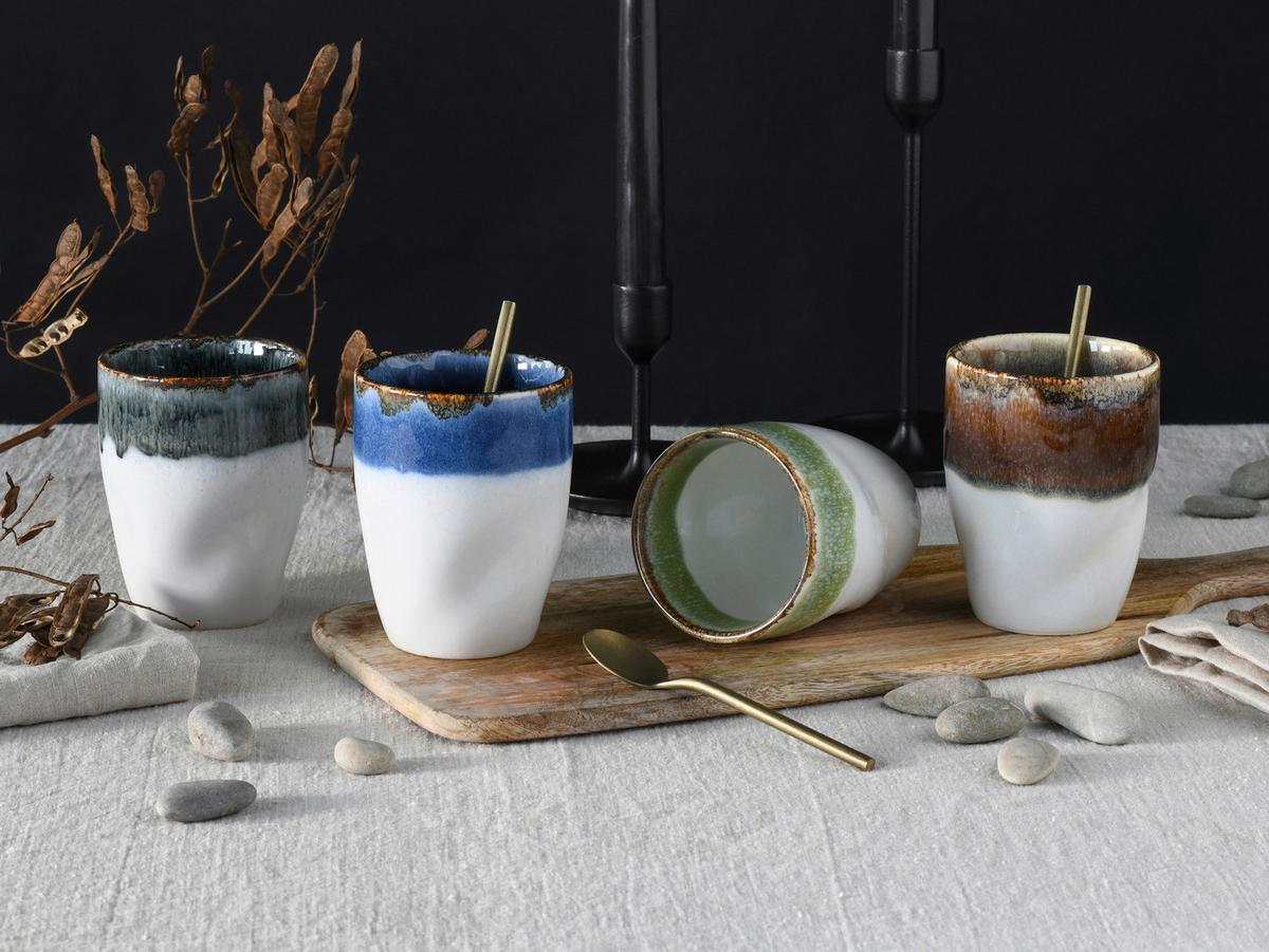 Kaffeebecher Squeezy Keramik, Multicolor - Multicolor, Basics, Keramik (300ml) - Creatable