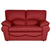 2-sitzer-sofa Oslo Rot B: 150 Cm - Rot/Schwarz, Design, Leder (150/92/85cm) - Livetastic