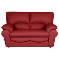 2-sitzer-sofa Oslo Rot B: 150 Cm - Rot/Schwarz, Design, Leder (150/92/85cm) - Livetastic