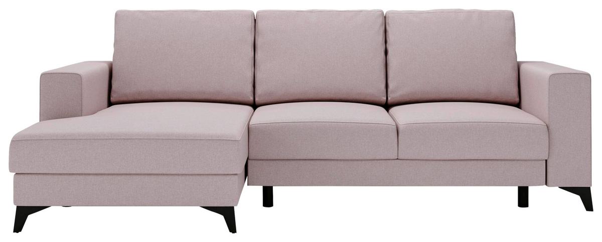 Harvey Rosa S: 156x244 cm - Schwarz/Rosa, Design, Textil (156/244cm) - Livetastic