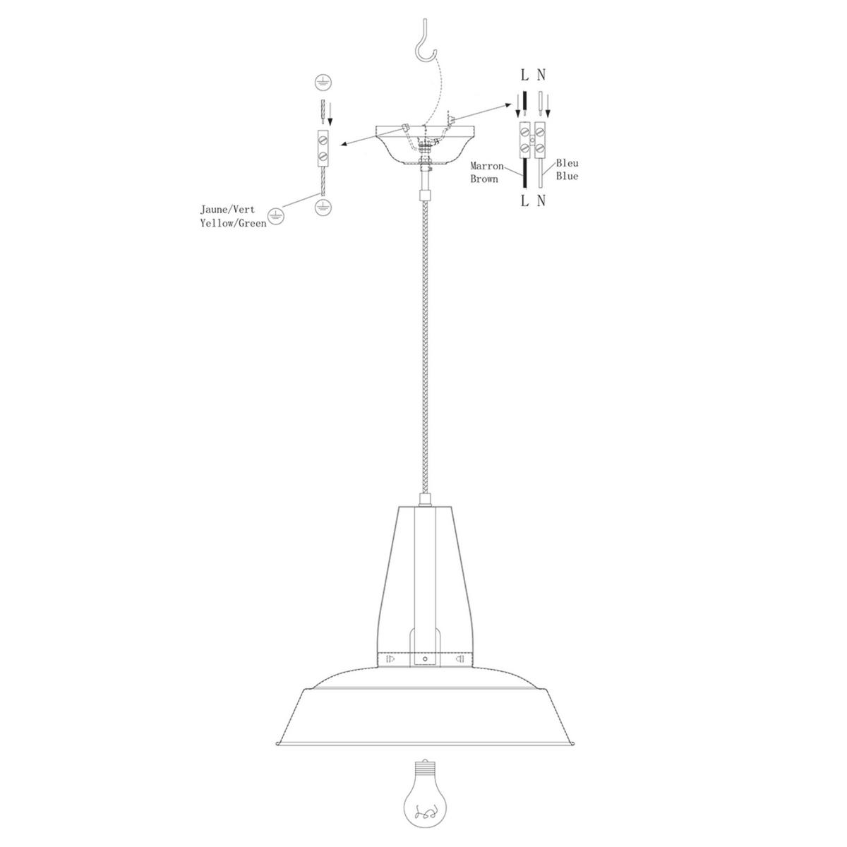 Pendelleuchte Eden - Schwarz, Trend, Metall (42/45-200/42cm)