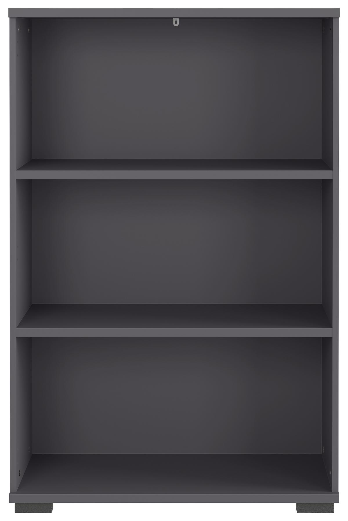 Aktenregal Gw-Profi Graphitfarben B: 80 cm - Anthrazit/Schwarz, KONVENTIONELL, Holzwerkstoff (80/123/40cm) - Germania