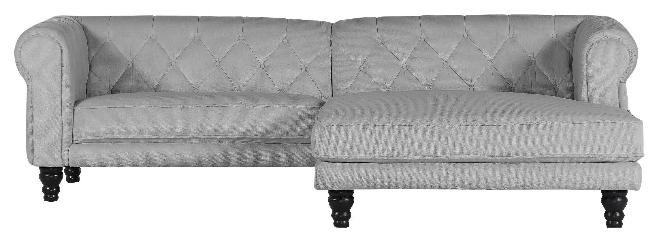 Ecksofa Jonte Grau S: 260x160 Cm - Dunkelbraun/Grau, Design, Textil (260/160cm) - MID.YOU
