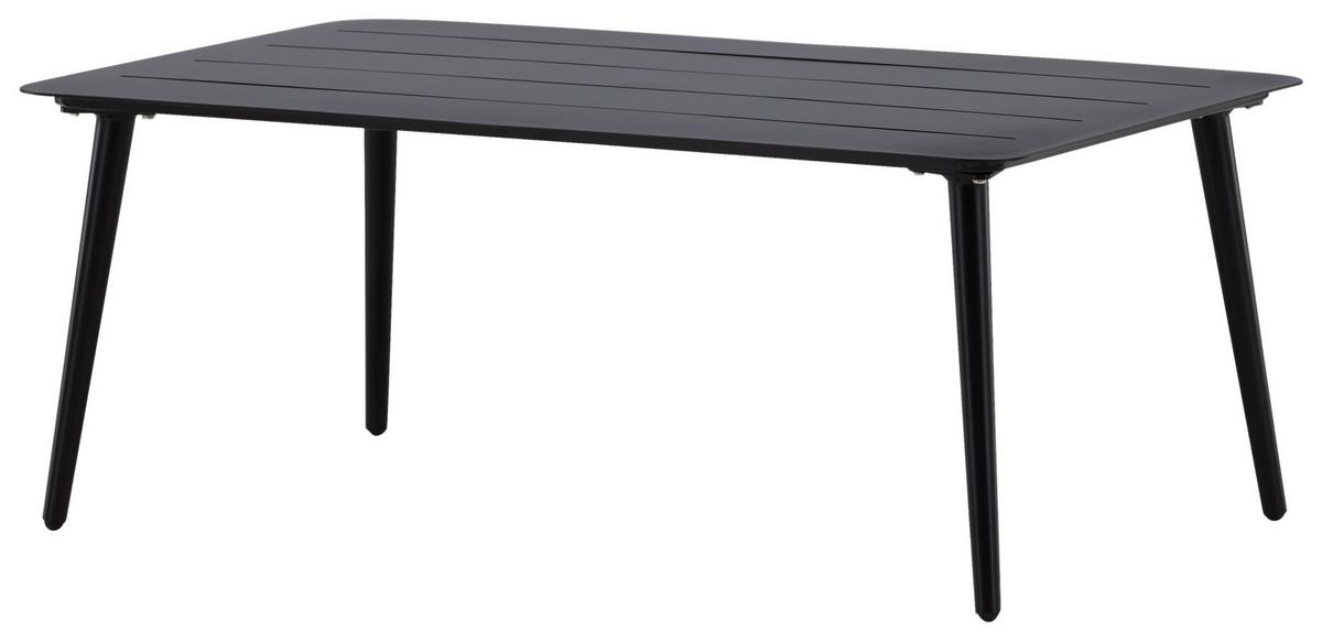 Loungetisch Lina - Schwarz, KONVENTIONELL, Metall (100/60/40cm) - Gardenson