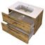Waschtischunterschrank Faro B: 80 cm Eiche Dekor - Eichefarben/Weiß, Basics, Keramik/Holzwerkstoff (80/54/48cm) - Livetastic Waschtischunterschrank Faro B: 80 cm Eiche Dekor - Eichefarben/Weiß, Basics, Keramik/Holzwerkstoff (80/54/48cm) - Livetastic