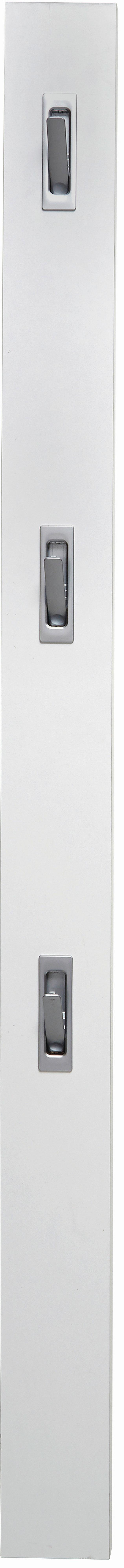 Garderobenpaneel Alpinweiß Mit 3 Haken B: 12 cm - Weiß, MODERN, Holzwerkstoff (12/175/2,8cm)