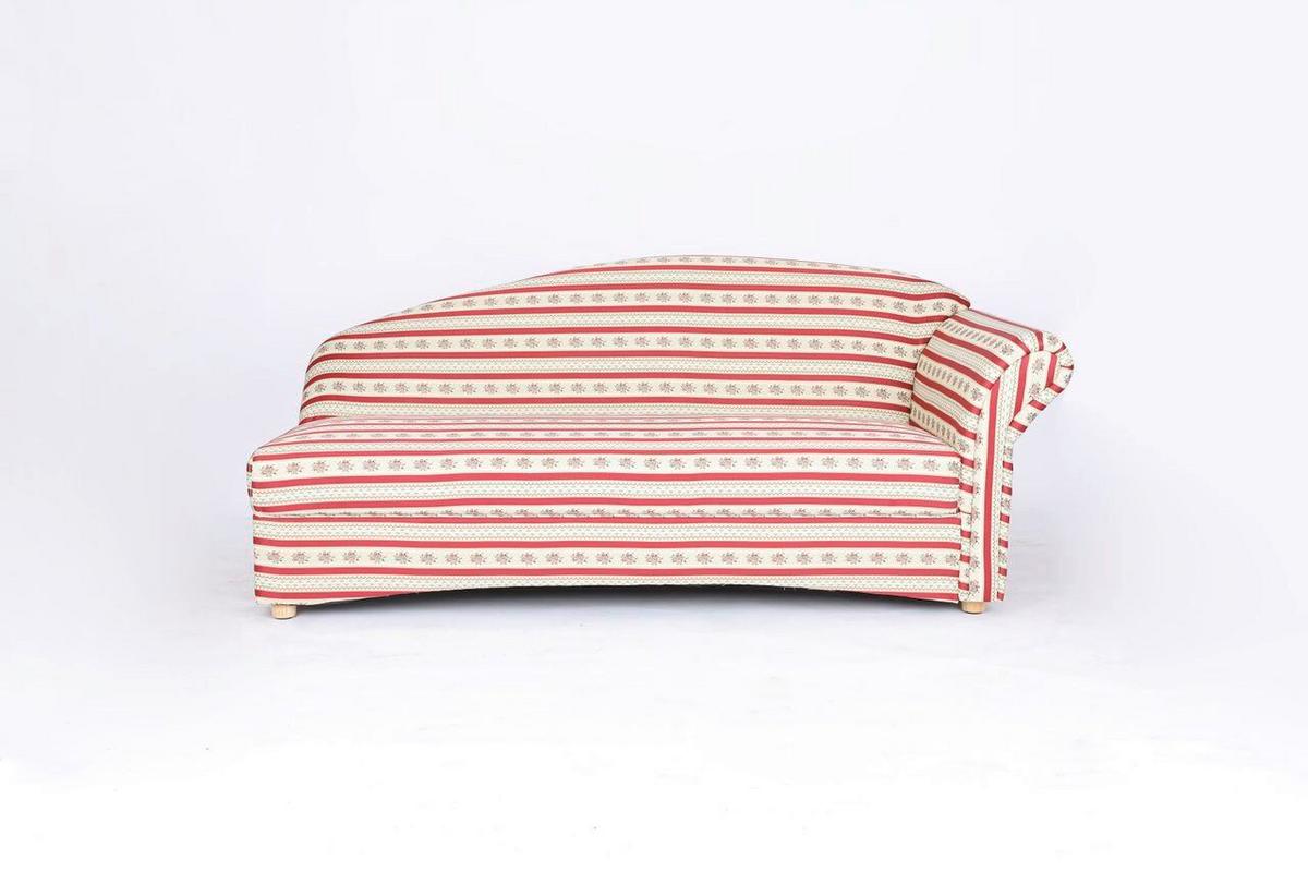 3-Sitzer Lorette Armlehne rechts,ca.193x83x85cm - Bordeaux/Rot, Basics, Holz/Textil (193/83/85cm)