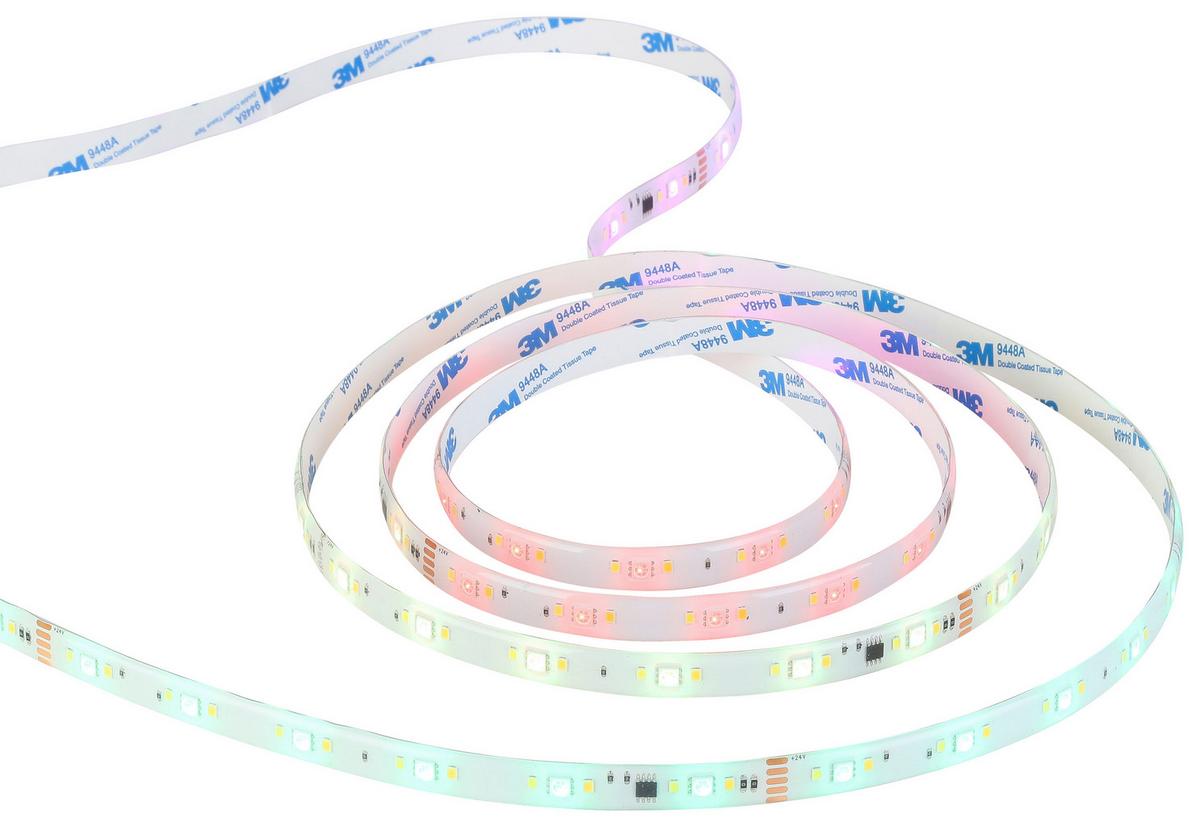 Led-streifen Farbwechsler L: 5 M Fernbedienung - Weiß, MODERN, Kunststoff (500cm) - Luca Bessoni