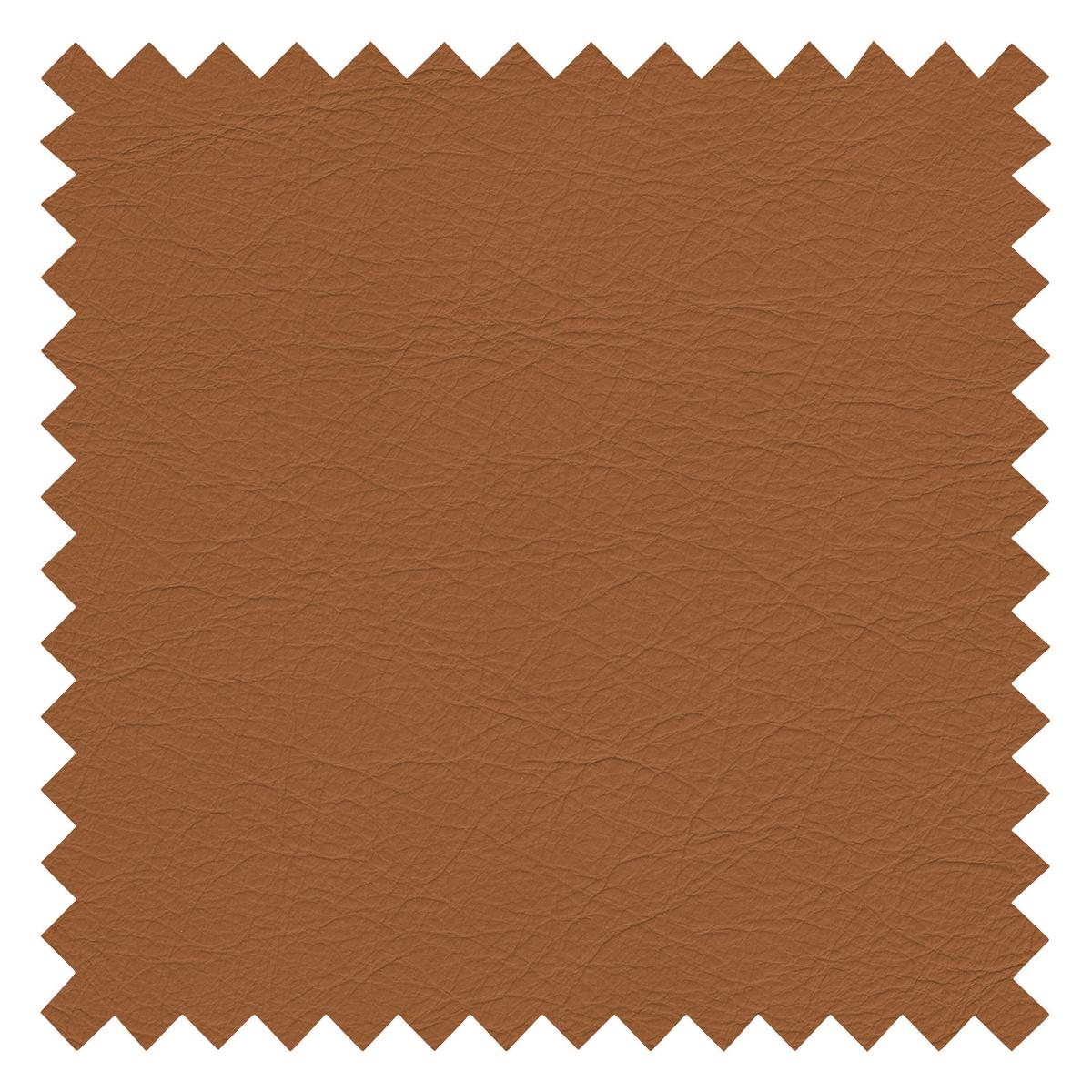 3-Sitzer-Sofa Spring, Cognac B: 207 cm - Cognac/Schwarz, Design, Leder (207/85/92cm) - Livetastic