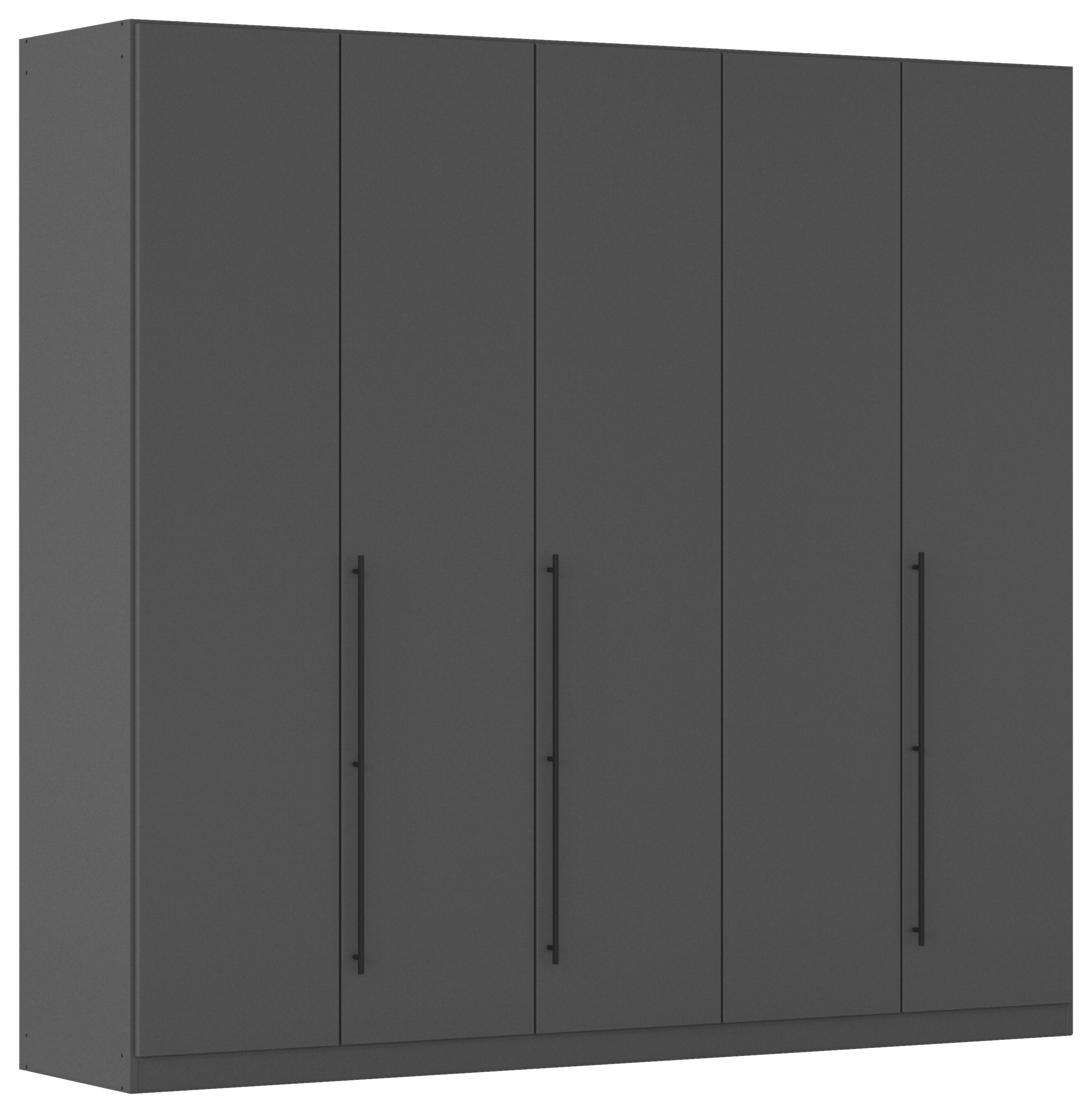 Kleiderschrank Safari B: 226 cm - Grau, KONVENTIONELL, Holzwerkstoff (226/229/54cm)