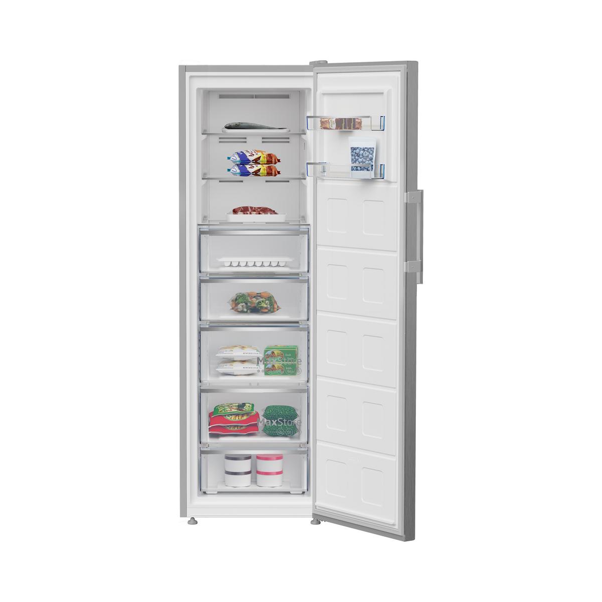Gefrierschrank B7RFNE315XP Nutzinhalt ca. 286 L, EEKL: D - Edelstahlfarben, Basics (59,7/186,5/70,9cm) - Beko