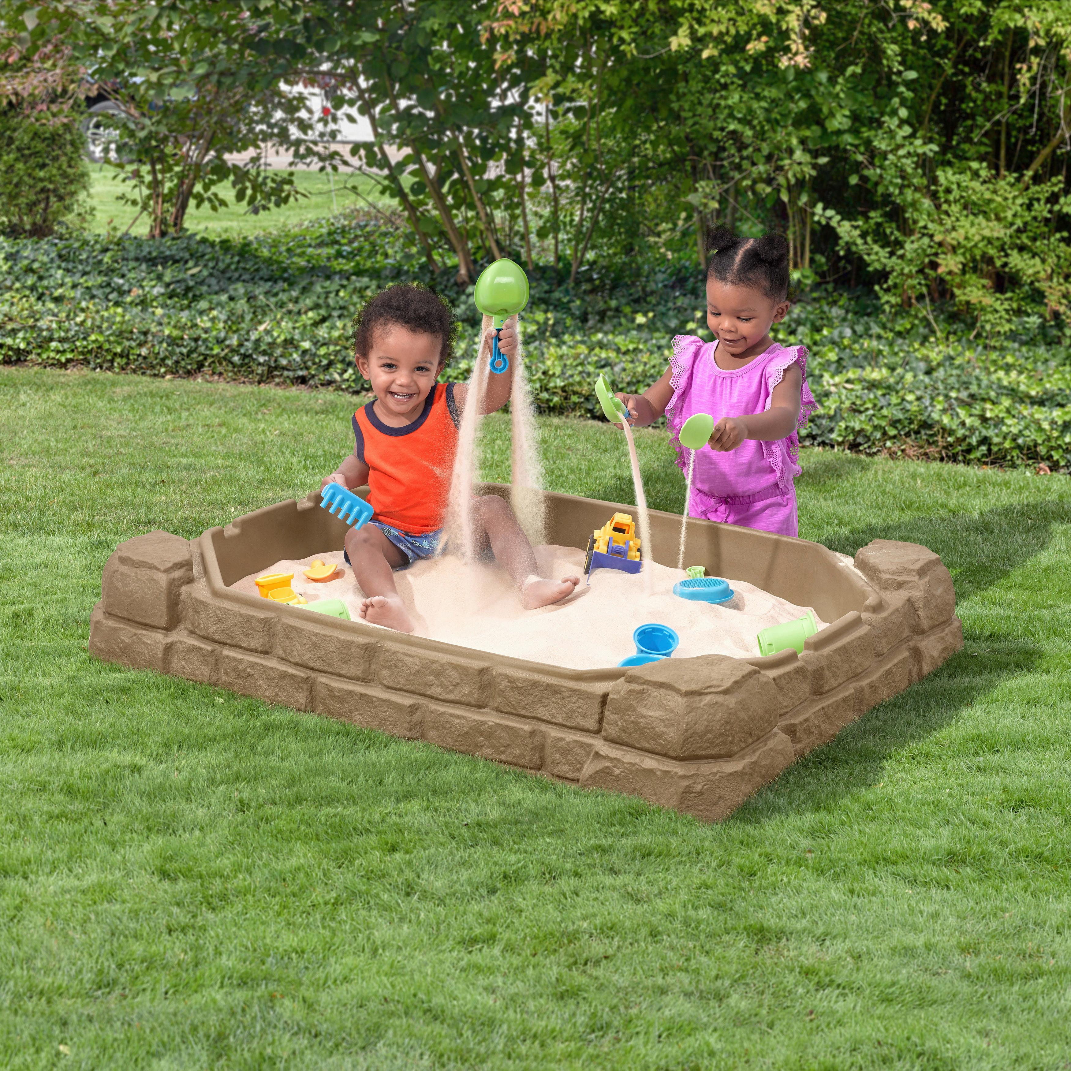 Sandkasten 7220kr - Braun, KONVENTIONELL, Kunststoff (111,8/39,4/81,2cm) - Ambia Garden