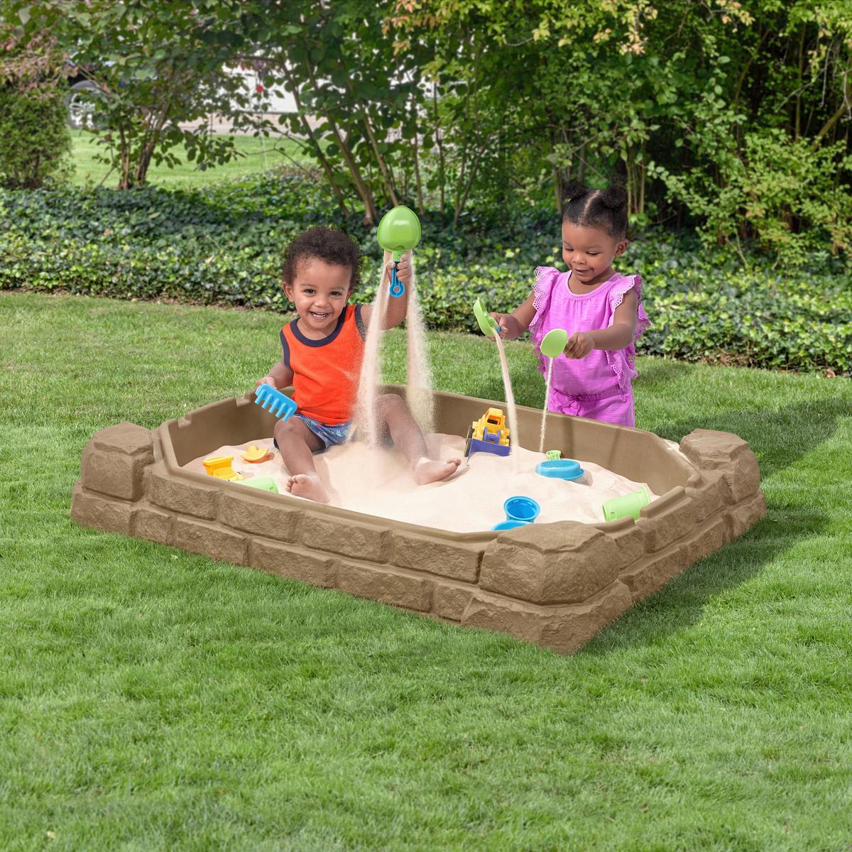 Sandkasten 7220kr - Braun, KONVENTIONELL, Kunststoff (111,8/39,4/81,2cm) - Ambia Garden