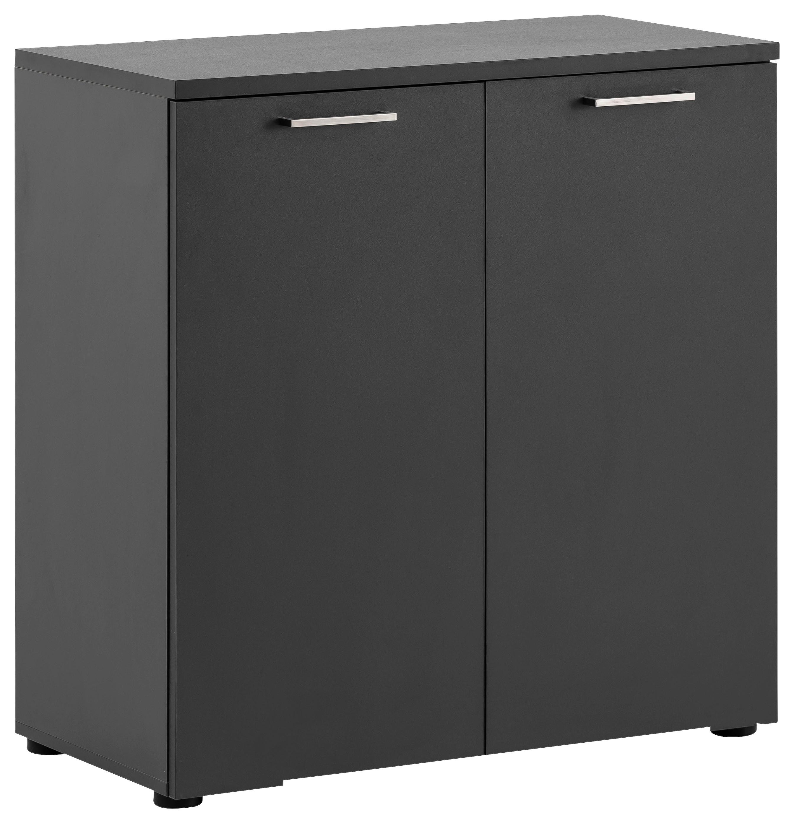 Aktenschrank Serie Anthrazit B: 80,2 cm - Anthrazit, KONVENTIONELL, Holzwerkstoff (80,2/84,2/41cm) - MID.YOU