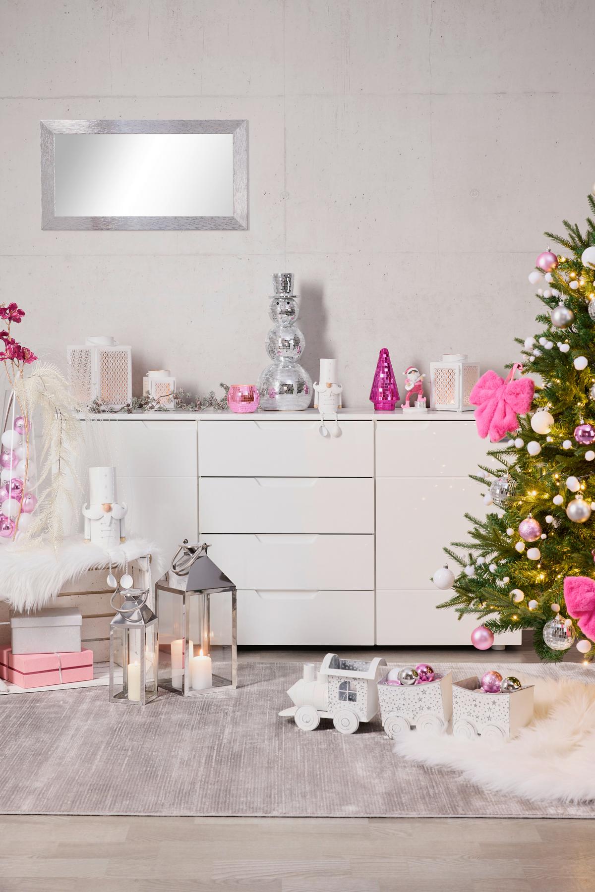 Kantensitzer Santa - Weiß, Basics, Metall (11/7/31cm)