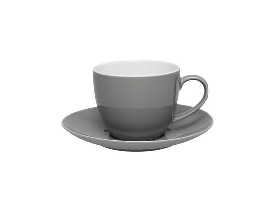 Šálka Na Kávu S Podšálkou Sandy - sivá, Konvenčný, keramika (5/6,9cm) - Mömax modern living Šálka Na Kávu S Podšálkou Sandy - sivá, Konvenčný, keramika (5/6,9cm) - Mömax modern living