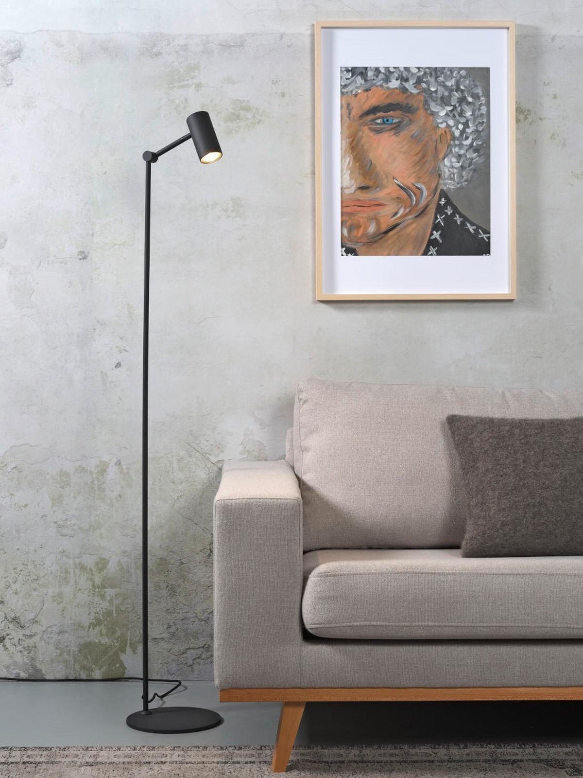 Stehlampe Montreux Schwarz Verstellbare Arme - Schwarz, Basics, Metall (22/134cm) - It's about Romi
